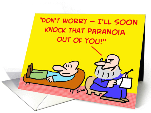 knock, paranoia, psychiatrist card (355906)