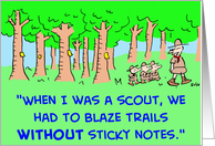 boy, scouts, blaze, trails, sticky, notes, congratulations, eagle scout card