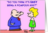 pompous, ass, love card