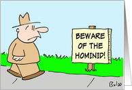 beware, of, the, hominid, evolution card