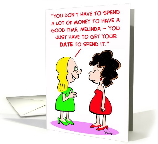 spend, money, good, time, date card (416256)