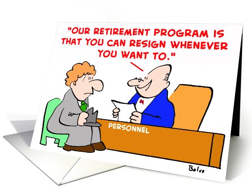 personnel, retirement, program, resign card (416265)