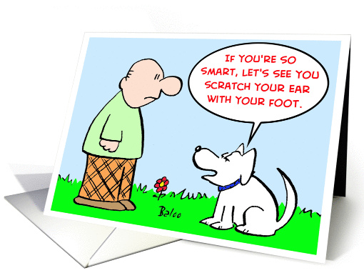 Dog, scratch, ear, foot, smart card (421327)