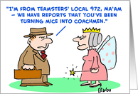 teamsters, mice, coachmen, fairy, godmother, cinderella card