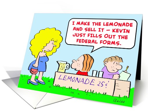 lemonade, federal, forms card (429834)