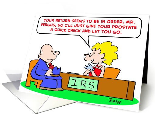 IRS, taxes, check, prostate card (445616)