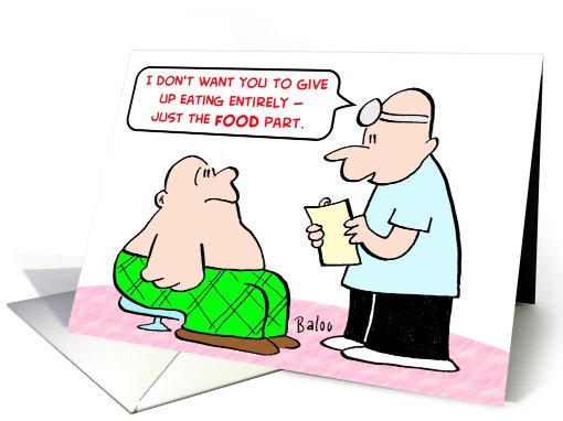 doctor, patient, dieting, fat, overweight card (449822)