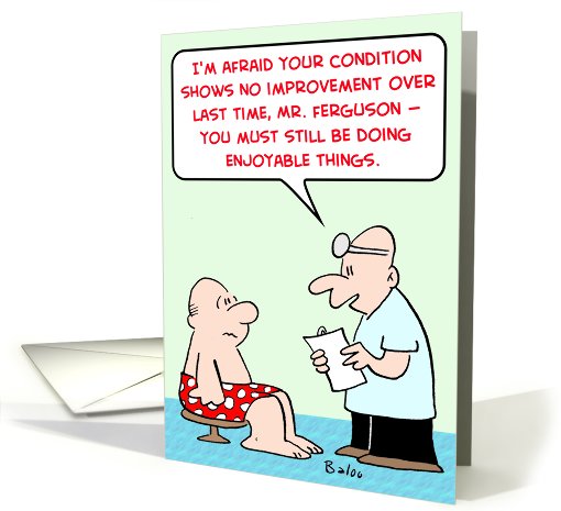 doctor, patient, still, enjoyable, things card (456523)