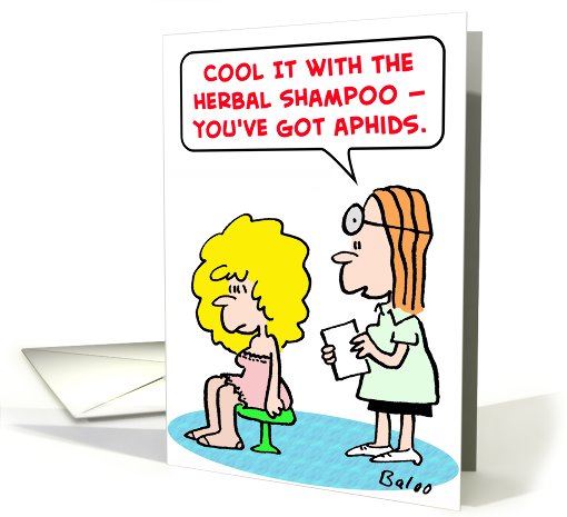 herbal, shampoo, aphids card (457905)