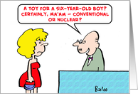 toys, boys, conventional, nuclear card