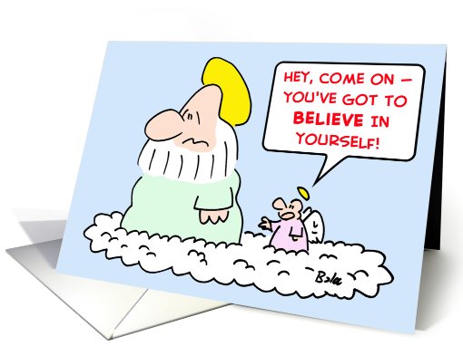 believe, yourself, god, angels card (466343)