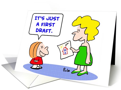 first, draft, kids card (476242)