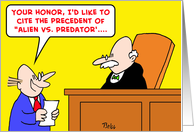 alien vs. predator, judge card