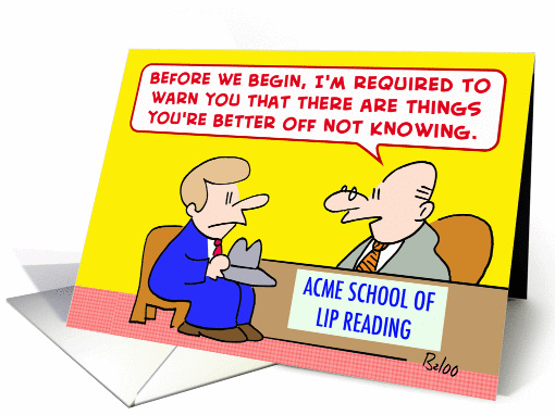 Acme School of Lip Reading card (531946)