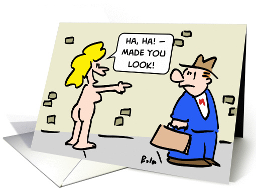Ha, ha -- Made you look! (Nude) card (539854)