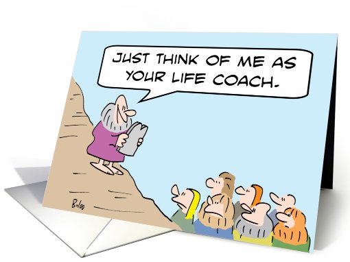 Life coach moses card (550987)
