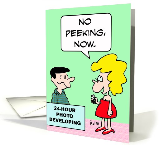 No peeking! card (608642)