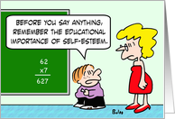 The educational importance of self-esteem card