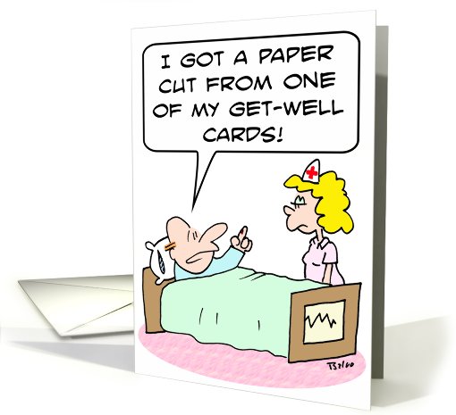 Paper cut from get well card (719403)