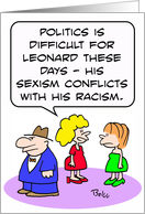 Sexism conflicts with racism card