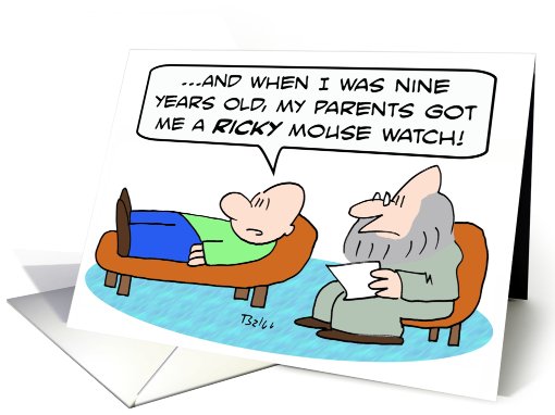 Ricky Mouse watch card (748701)