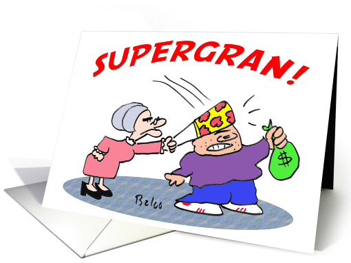 Supergran! Happy Birthday! card (770512)