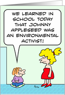 Johnny Appleseed - environmentalist card