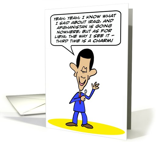 Obama: third time is a charm! card (792385)