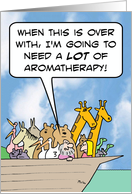 After ark, Noah will need a lot of aromatherapy. card