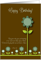 2 Peter 3:18 Floral Birthday card