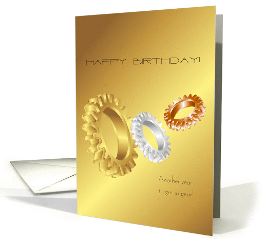 Get in Gear Happy Birthday card (1115224)