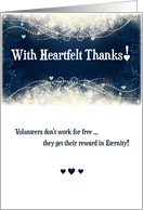 Christian Volunteer Thank You card