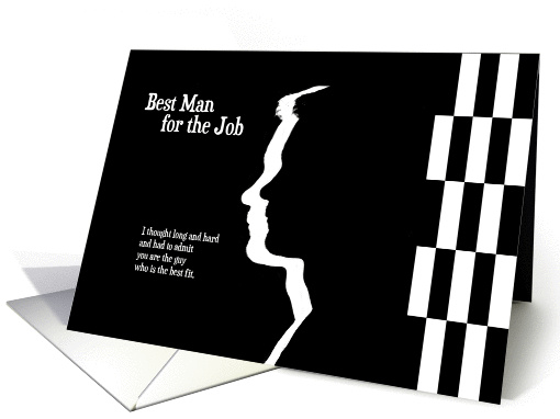 Best Man for the Job - Wedding Request card (1419676)