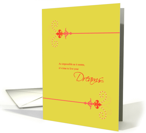 Time to Live Your Dreams Graduation Card for Daughter card (1425688)