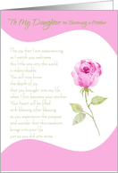 To My Daughter on Becoming a Mother Floral card