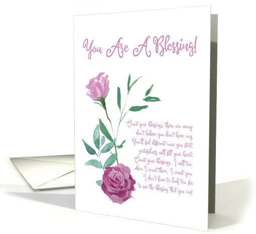 I Count You As A Blessing Thank you Friendship card (1527386)