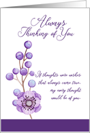 Always Thinking of You Floral card