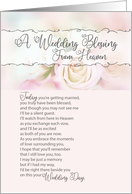 A Wedding Blessing from Heaven Deceased Parent of Bride or Groom card