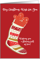 My Christmas Wish For You - A Stocking Full of Love card