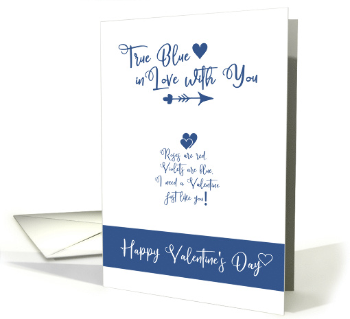 True Blue in Love With You  Be My Valentine card (1597984)