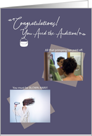 Aced the Modeling Audition Congratulations card