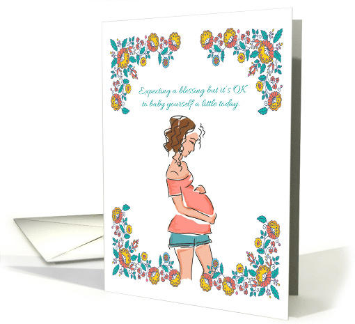 Expecting A Blessing Pregnancy Get Well Wishes card (1778388)