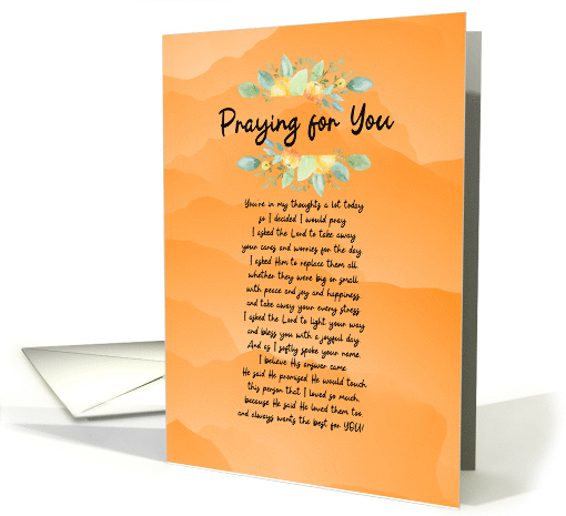 Praying for You Blank Inside card (1783778)