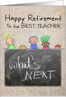 Elementary School Teacher Retirement card