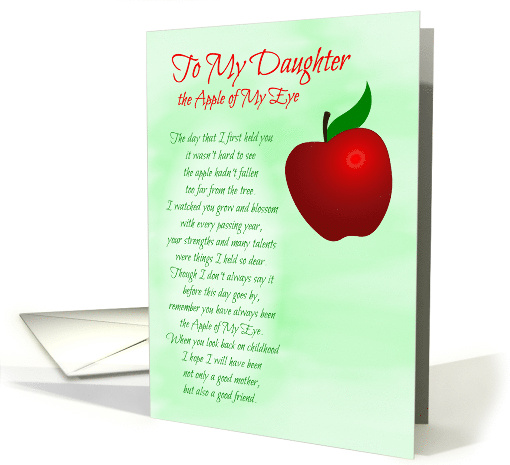 To My Daughter Apple of My Eye Birthday card (1803980)