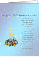Child’s First Christmas In Heaven Bereavement card