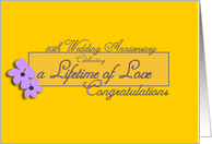 A Lifetime of Love 50th Anniversary card