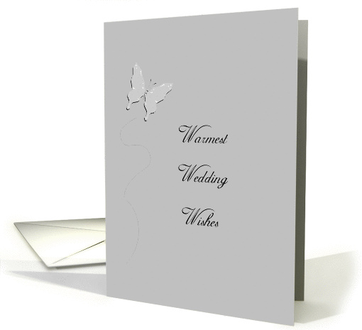 Wedding  Wishes Butterfly card (360576)