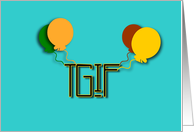 TGIF Party Invitation card