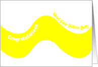 Yellow Belt Promotion card